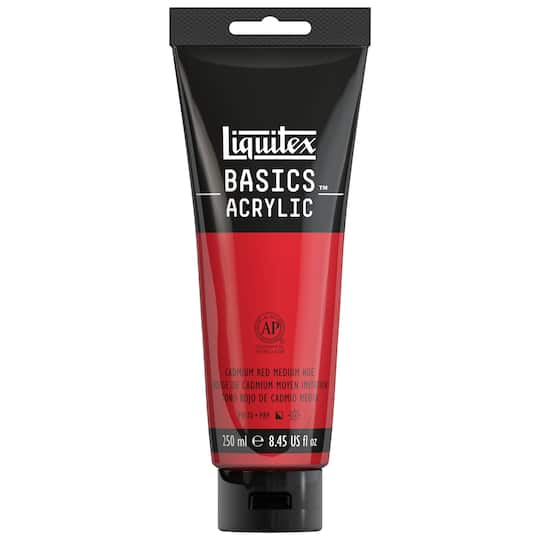 Liquitex BASICS® Acrylic Paint, 8.5 oz in Cadmium Red Medium Hue | Michaels®